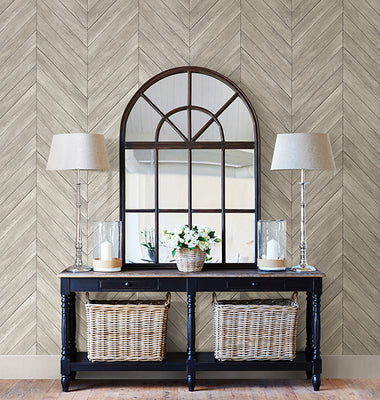 Parisian Dove Parquet Wallpaper