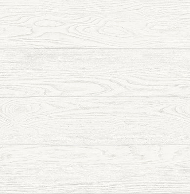 Salvaged Wood White Plank Wallpaper