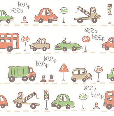 Beep Beep Beige Cars Wallpaper