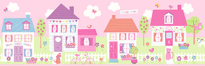 Happy Street Village Pink Border