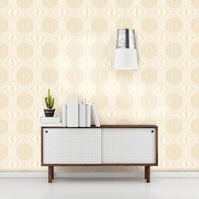 Optic Gold Geometric Wallpaper