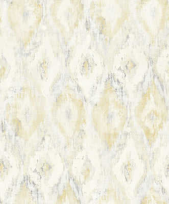 Gilboa Yellow Ikat Wallpaper