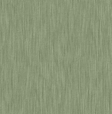 Chiniile Green Faux Linen Wallpaper