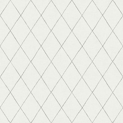 Rhombus Grey Geometric Wallpaper