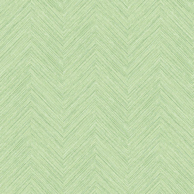 Caladesi Green Faux Linen Wallpaper