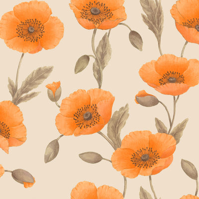 Papaver Wallpaper - Citrus