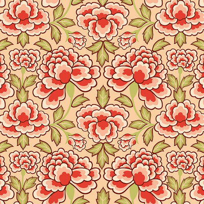 Peony Pop Wallpaper - Ginger