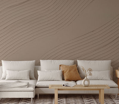 Earthen 3 Mural - Desert Taupe