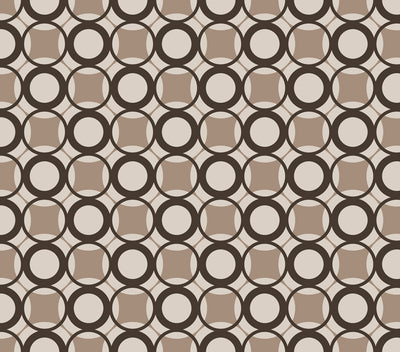 Circles Wallpaper - Brown