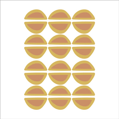 Half Circle Wall Decal - Yellow