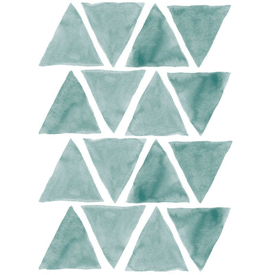 Triangles Wall Decal - Teal