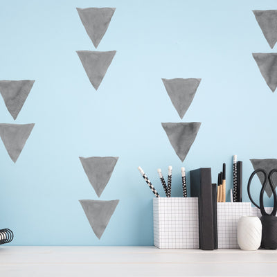 Triangles Wall Decal - Grey