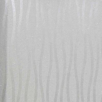 Silver Wavy Wallcovering