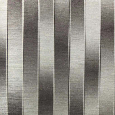 Warm Grey Optical Stripe Wallcovering