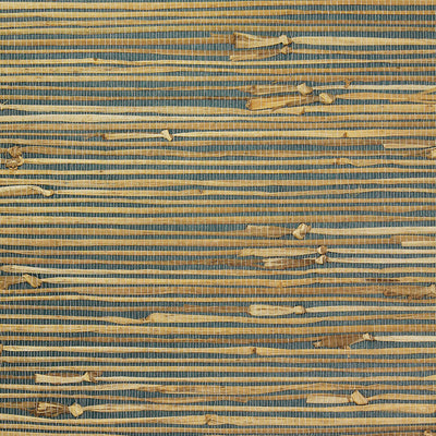 Exotic Naturals | Steel Beige Grasscloth Wallpaper