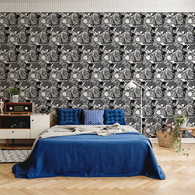 Still Life with Lemon Wallpaper - Black