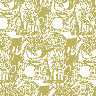 Still Life with Lemon Wallpaper - Olive