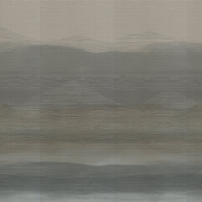 Brume Mural - Fog on Grasscloth