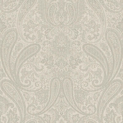 Ludlow Light Grey Paisley Wallpaper