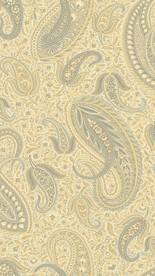 Nathaniel Beige Modern Paisley Wallpaper