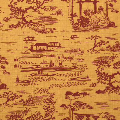 Chisen on Burlap Wallpaper