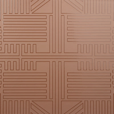 Railway Wallpaper - Terracotta