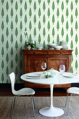 Juniper Tree Wallpaper - Green