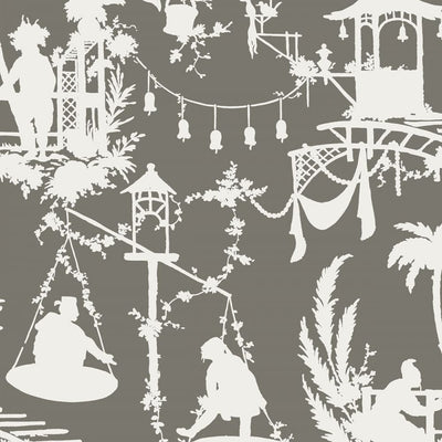 South Sea Wallpaper - Grey