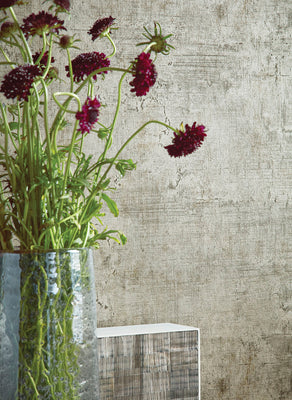 Carro Wallpaper - Metallic Pewter