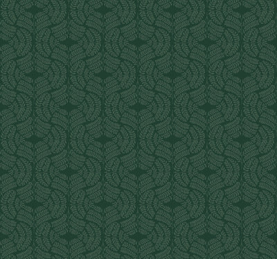 Fern Tile Wallpaper - Dark green