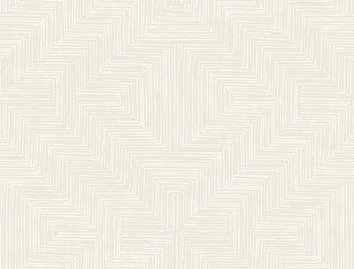 Diamond Channel Wallpaper - Light Gray