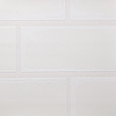 White Subway Tile Wallpaper