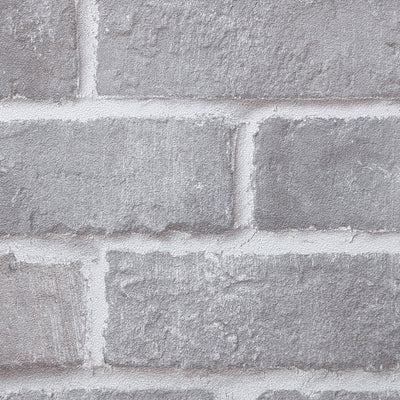 Light Grey Brick Wallpaper